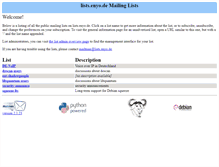 Tablet Screenshot of lists.enyo.de